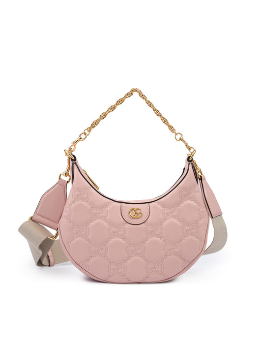 Gucci Light Roze Leren Schoudertas