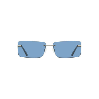Calvin Klein dameszonnebril in blauw metaal Calvin Klein