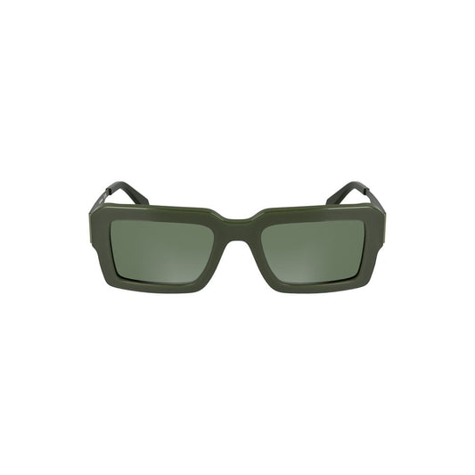 Calvin Klein dameszonnebril in groen acetaat Calvin Klein
