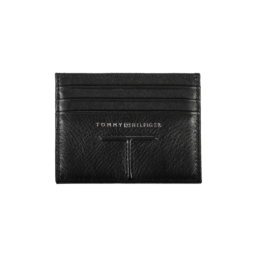 Tommy Hilfiger Zwart Leren Heren Portemonnee - MARANOS