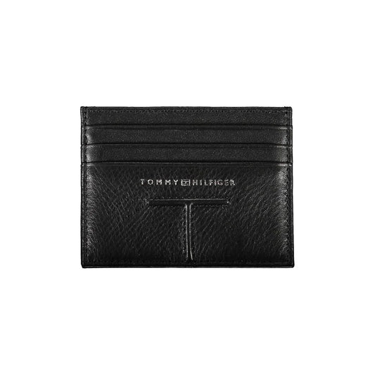Tommy Hilfiger Zwart Leren Heren Portemonnee - MARANOS