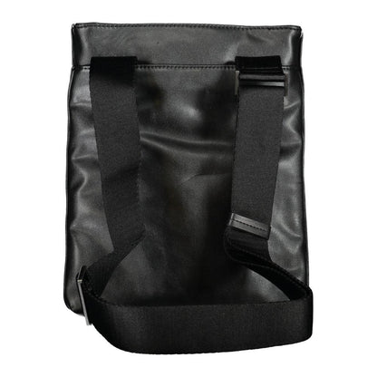 Calvin Klein Zwarte Polyester Heren Schoudertas met Contrasterende Details - MARANOS