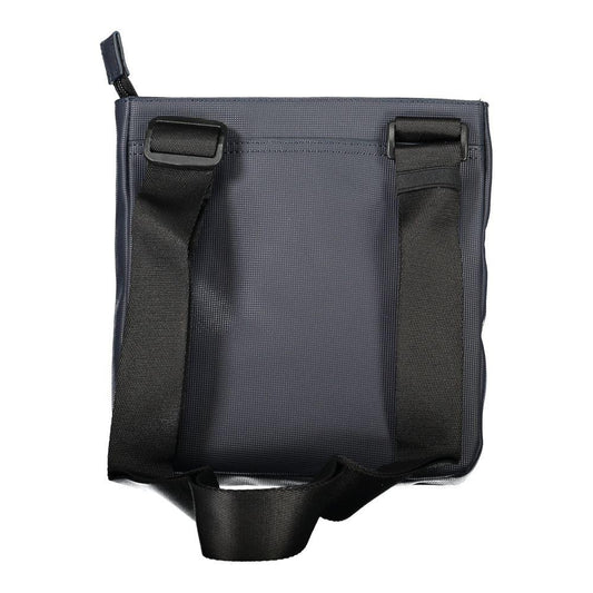 Tommy Hilfiger Blauwe Polyethyleen Schoudertas met Contrasterende Details - MARANOS