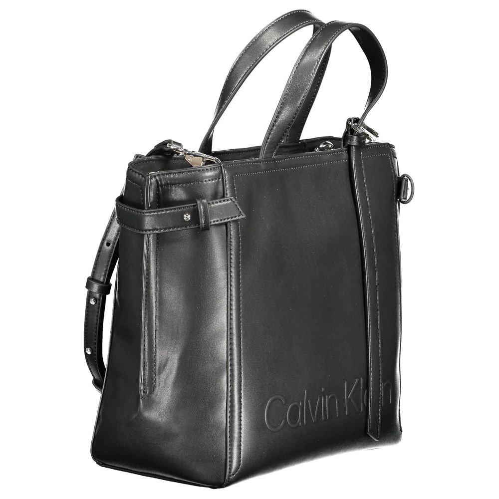 Calvin Klein Black Polyester Women Handbag - MARANOS