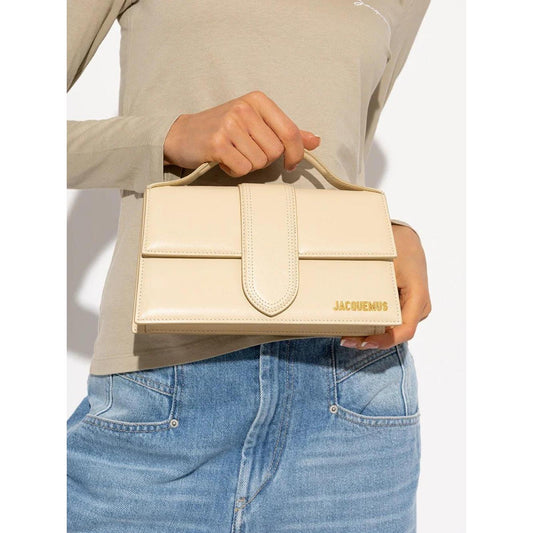 Jacquemus schoudertas in beige leer - MARANOS