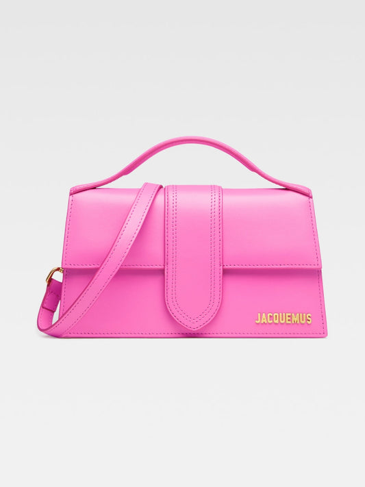 Jacquemus Le Grand Bambino schoudertas in roze leer