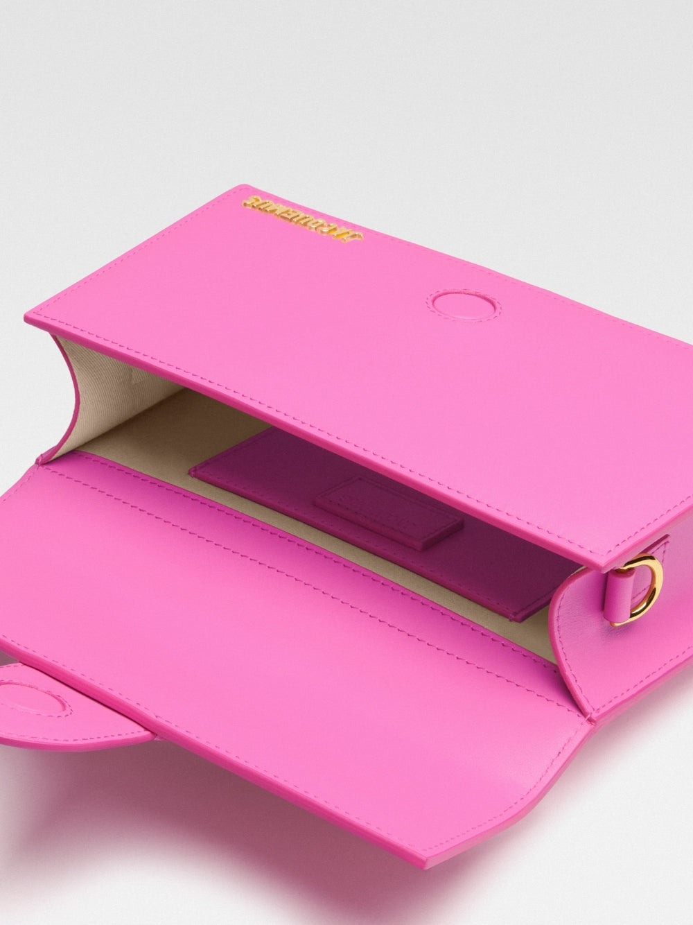 Jacquemus Le Grand Bambino Umhängetasche aus rosa Leder