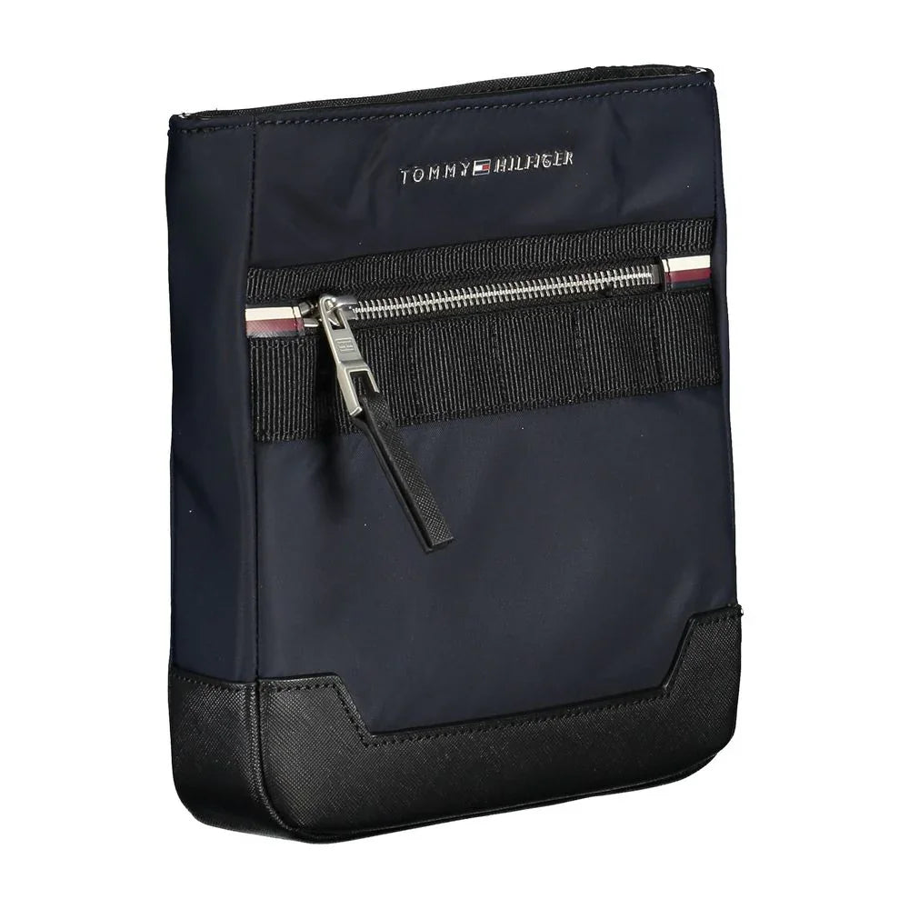 Tommy Hilfiger Blauwe Polyester Schoudertas met Contrasterende Details - MARANOS