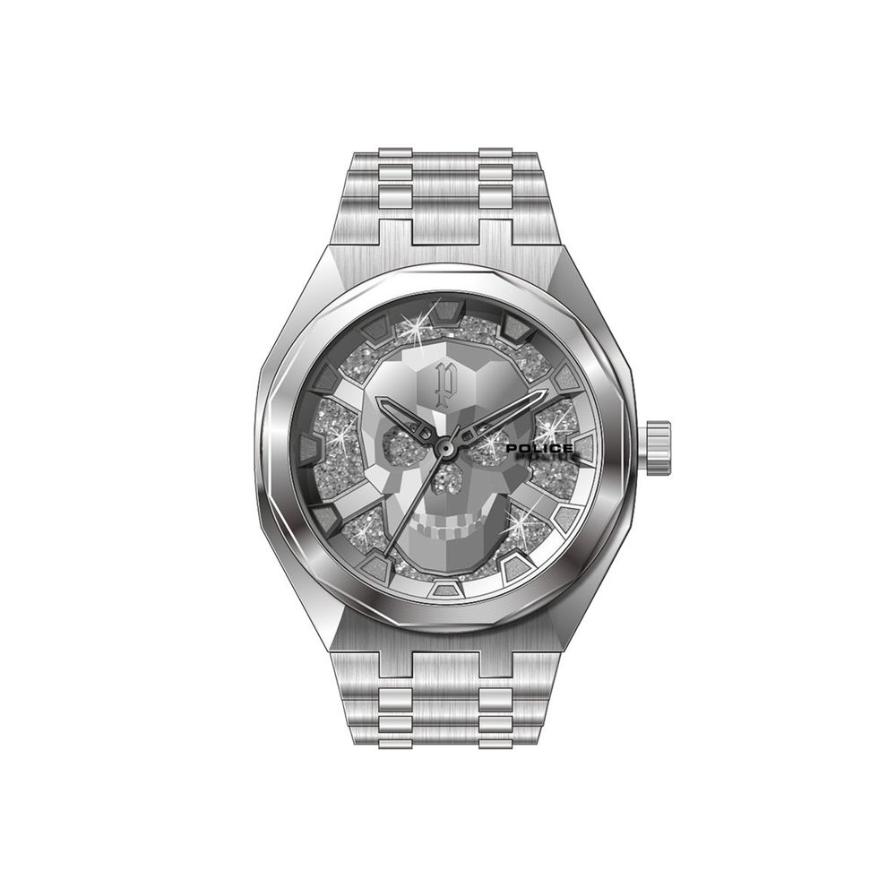 Police Silver Stainless Steel Watch Police