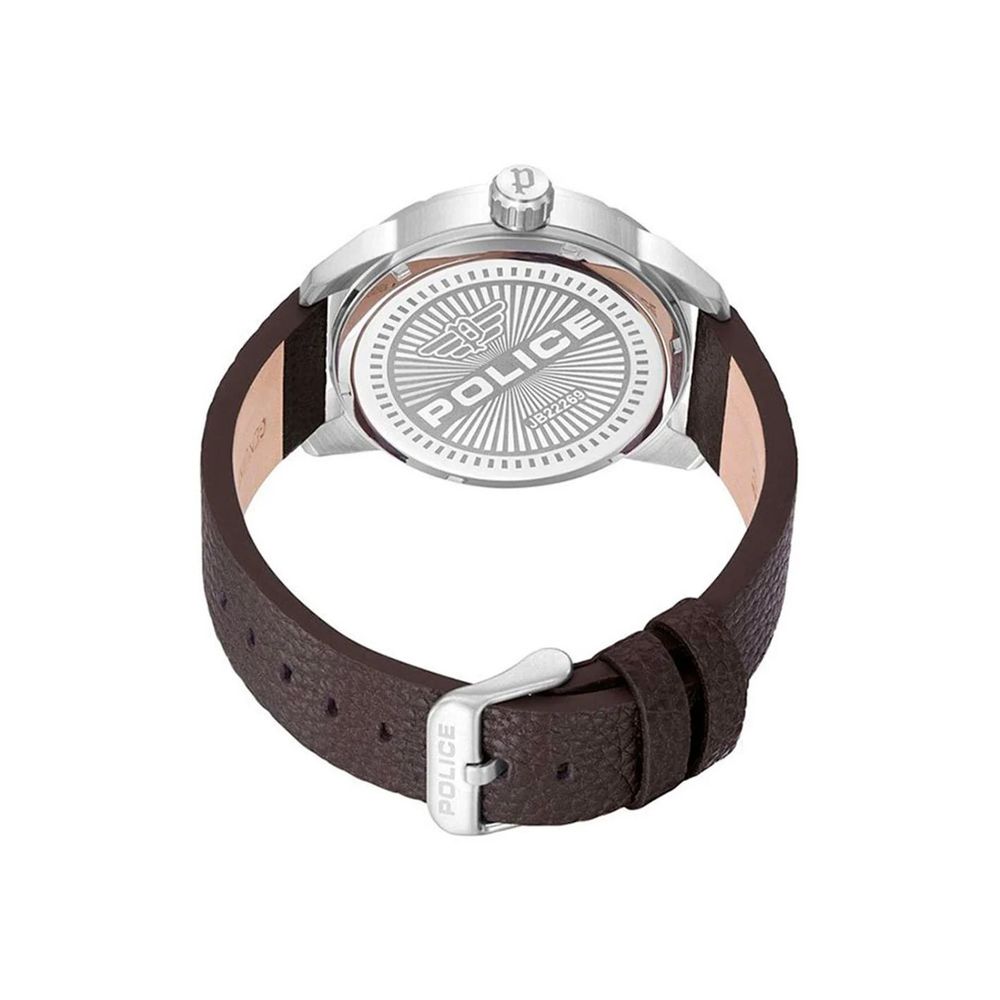 Police Brown Leather Watch Police