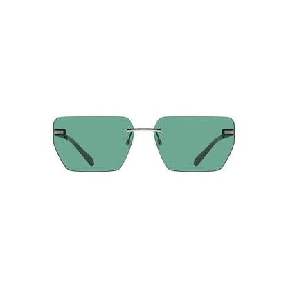 Calvin Klein heren zonnebril in groen metaal Calvin Klein