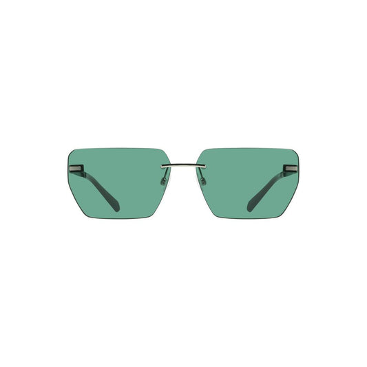 Calvin Klein heren zonnebril in groen metaal Calvin Klein