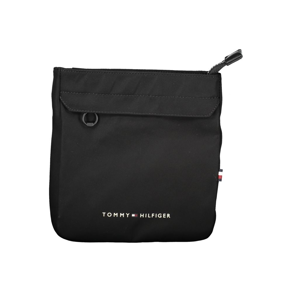 Tommy Hilfiger Zwarte Polyester Heren Schoudertas Tommy Hilfiger