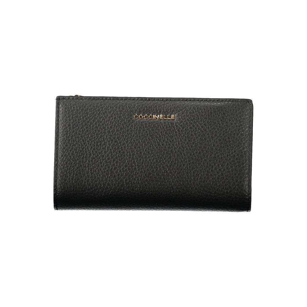 Coccinelle Black Leather Women Wallet Coccinelle