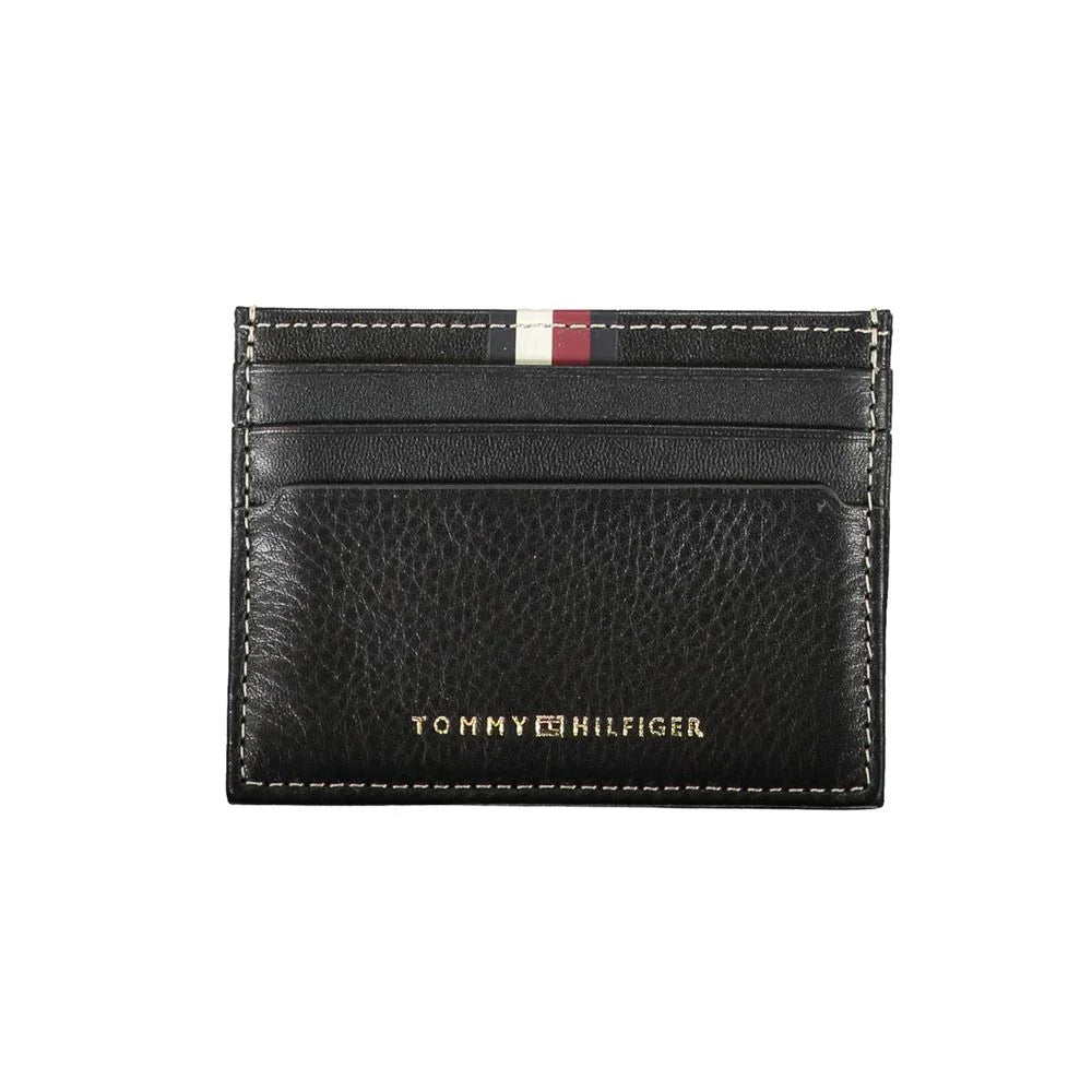 Tommy Hilfiger Zwart Leren Heren Portemonnee - MARANOS