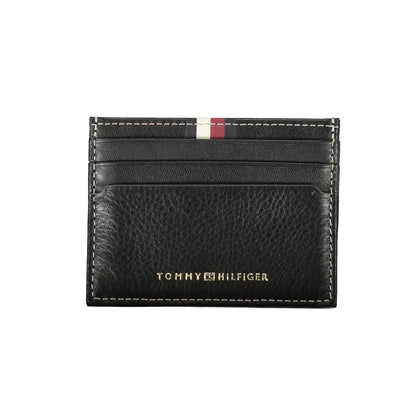 Tommy Hilfiger Zwart Leren Heren Portemonnee - MARANOS