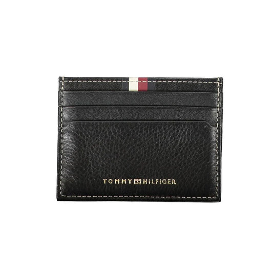 Tommy Hilfiger Zwart Leren Heren Portemonnee - MARANOS