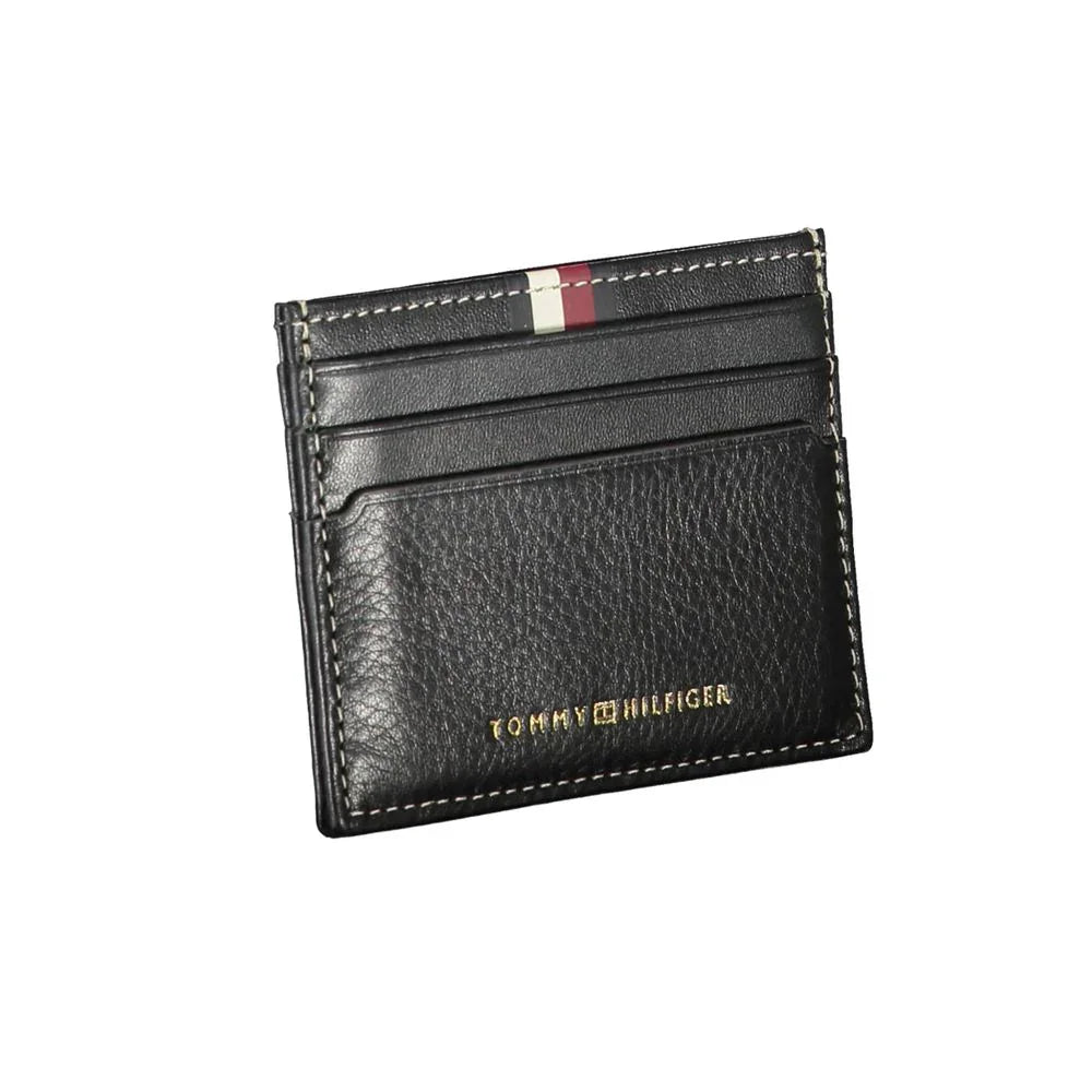 Tommy Hilfiger Zwart Leren Heren Portemonnee - MARANOS