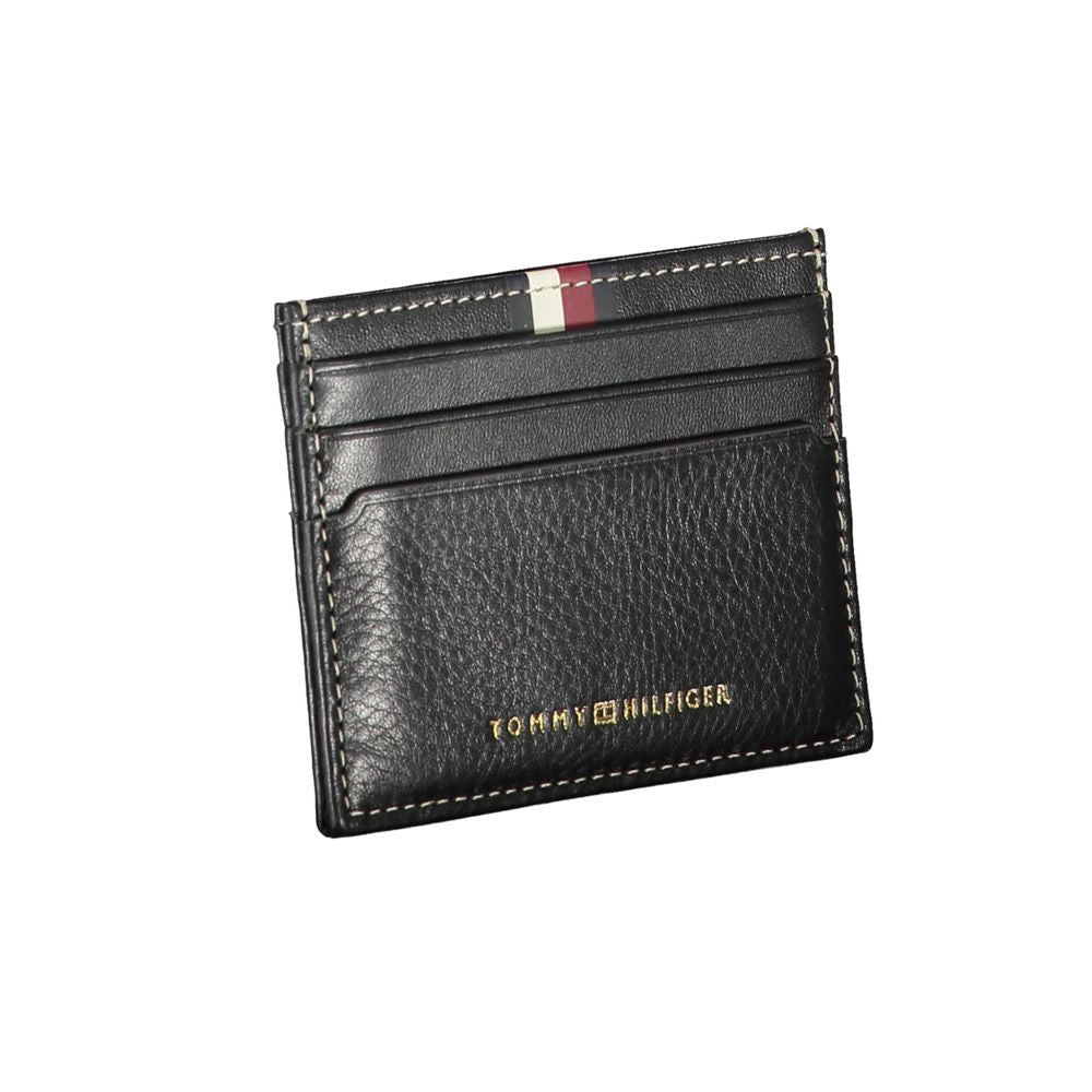 Tommy Hilfiger Zwart Leren Heren Portemonnee Tommy Hilfiger