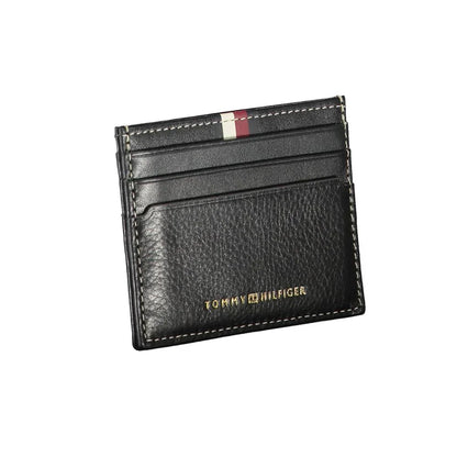 Tommy Hilfiger Zwart Leren Heren Portemonnee - MARANOS