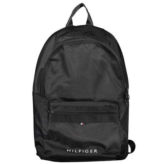 Tommy Hilfiger Black Polyester Men Backpack - MARANOS