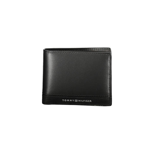 Tommy Hilfiger zwarte leren portemonnee voor heren Tommy Hilfiger