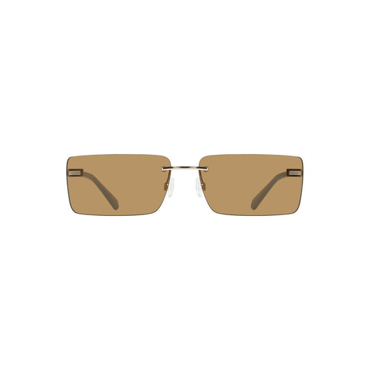 Calvin Klein dameszonnebril in beige metaal Calvin Klein