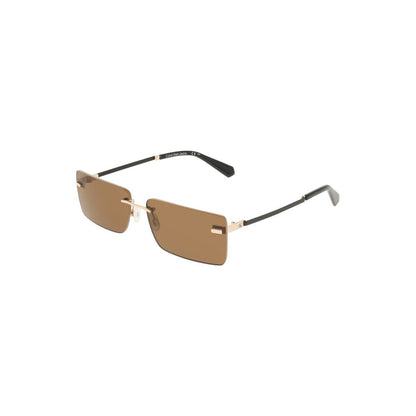 Calvin Klein dameszonnebril in beige metaal Calvin Klein