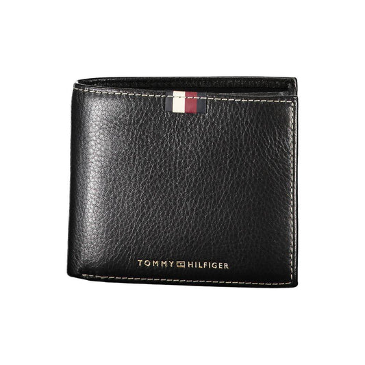 Tommy Hilfiger Zwart Leren Heren Portemonnee - MARANOS