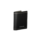 Tommy Hilfiger Black Leather Double Card Wallet Tommy Hilfiger