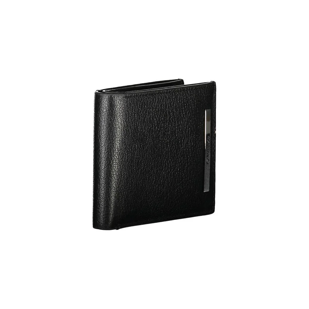 Calvin Klein portemonnee in zwart leer met RFID-block en logo - MARANOS