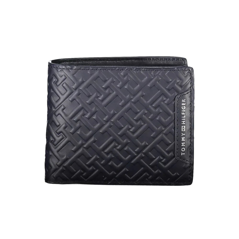 Tommy Hilfiger blauwe leren herenportemonnee - MARANOS