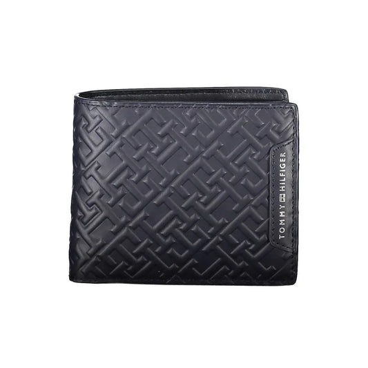 Tommy Hilfiger blauwe leren herenportemonnee - MARANOS