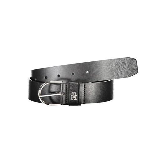 Tommy Hilfiger Zwart Leren Dames Riem - MARANOS