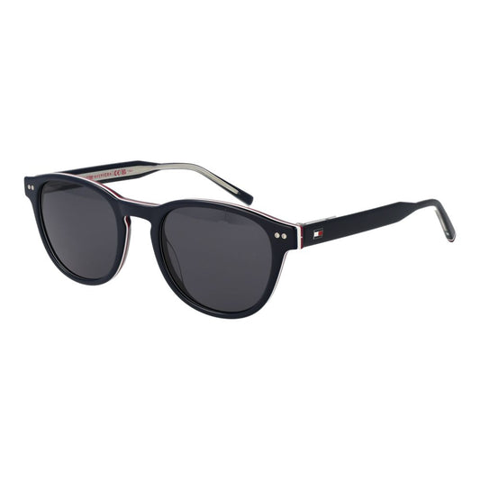 Tommy Hilfiger blauwe ronde zonnebril