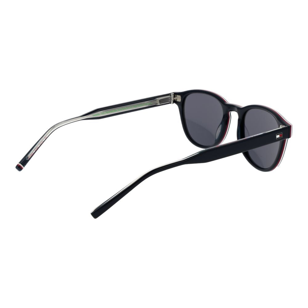 Tommy Hilfiger blauwe ronde zonnebril