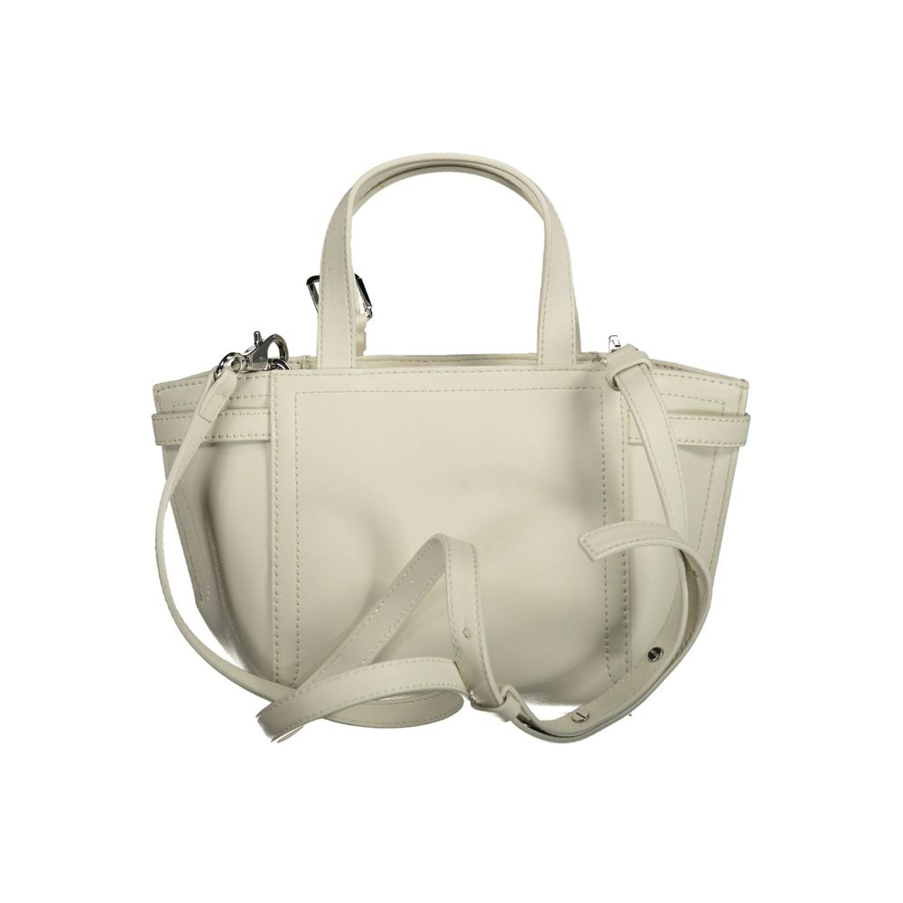 Calvin Klein White Polyester Handbag - MARANOS