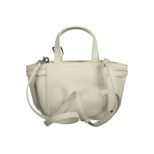 Calvin Klein White Polyester Handbag - MARANOS
