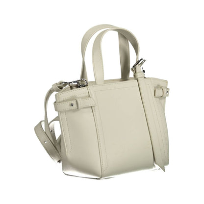 Calvin Klein White Polyester Handbag - MARANOS