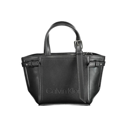 Calvin Klein Black Polyester Handbag - MARANOS