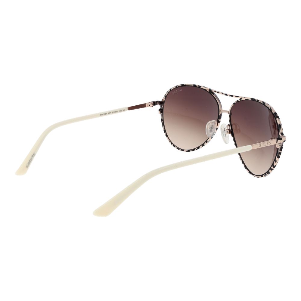Guess Cream Women Sunglass - MARANOS