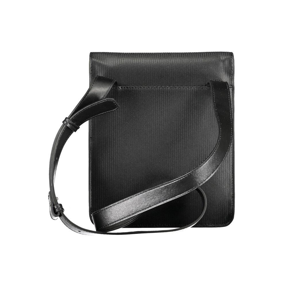 Calvin Klein schoudertas in zwart polyester met logo en contrasterende details - MARANOS