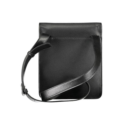 Calvin Klein schoudertas in zwart polyester met logo en contrasterende details - MARANOS