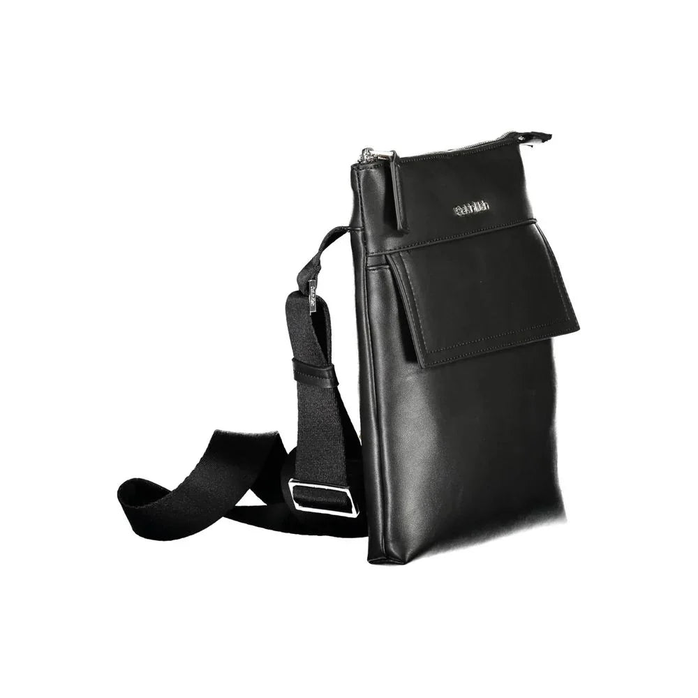 Calvin Klein schoudertas in zwart gerecycled polyester met logo - MARANOS