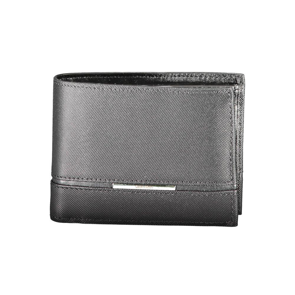 Calvin Klein portemonnee in zwart leer met RFID-block en logo - MARANOS