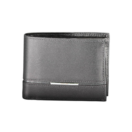 Calvin Klein portemonnee in zwart leer met RFID-block en logo - MARANOS