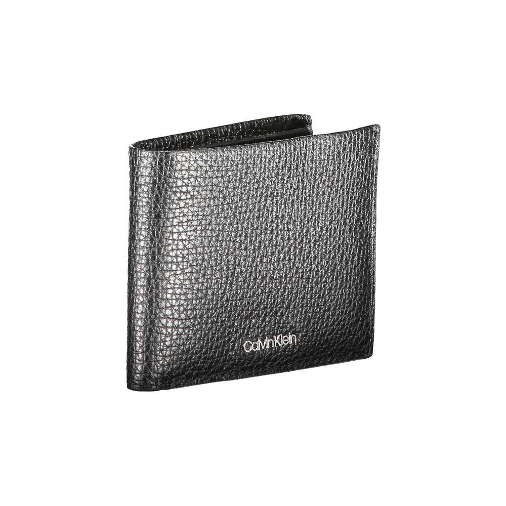 Calvin Klein portemonnee in zwart leer met RFID-block en logo - MARANOS
