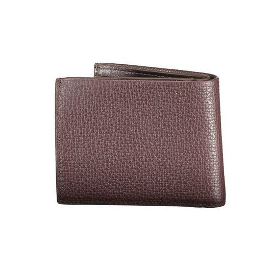 Calvin Klein portemonnee in bruin leer met logo - MARANOS