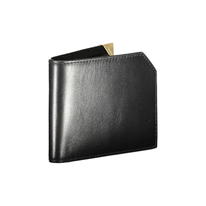 Calvin Klein portemonnee in zwart leer met RFID-blocking, contrasterende details en logo - MARANOS