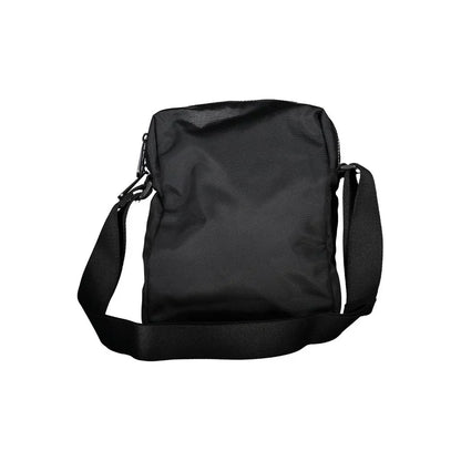 Calvin Klein schoudertas in zwart gerecycled polyester met logo en contrasterende details - MARANOS